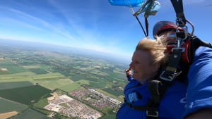 15,000ft skydive to thank Nuffield Orthopaedic Centre